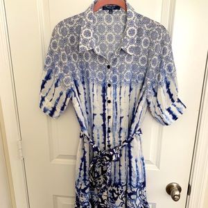 Peter Som Blue/White Dress Size 12